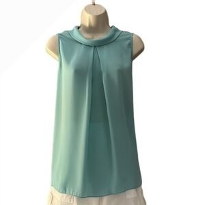 Vince Camuto Sleeveless Blouse Green/Teal Size Medium